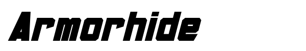 Armorhide font preview